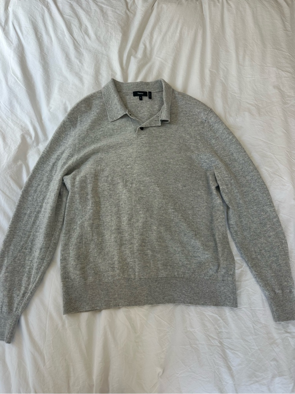 Theory Grey Collared Sweater
